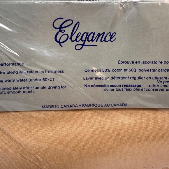 Vintage Elegance Permanent Press Sheet Set – Twin – 3-Piece – Neutral Beige –NIB - Picture 5 of 7